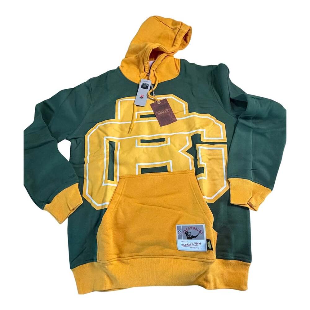 Green Bay Packers Mitchell & Ness Big Face Hoodie 5.0,